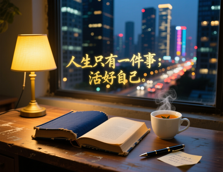 人生只有一件事：活好自己，深夜十点的温柔提醒