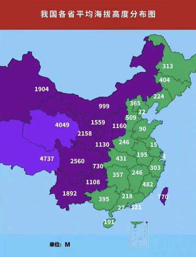 揭秘中国地势三级阶梯 哪些省份海拔超2000米令人意外吗