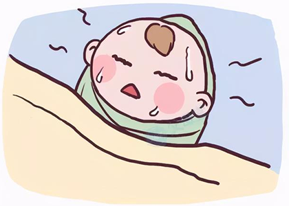 小宝宝睡觉爱出汗是病症吗