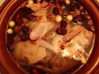 化痰止咳喝炙百部红枣白鸽汤