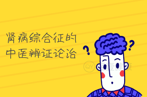 肾病综合征的中医辨证论治
