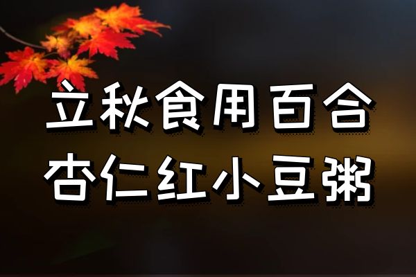 百合杏仁红小豆粥 百合杏仁红小豆粥