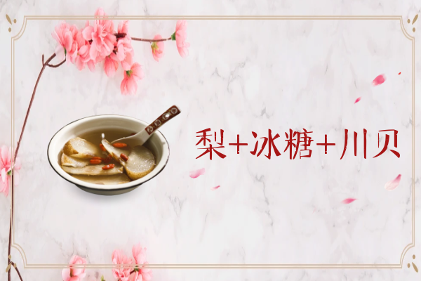 梨+冰糖+川贝 梨+冰糖+川贝