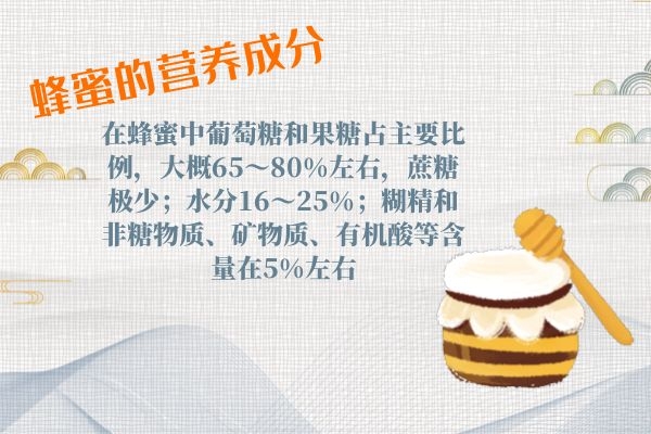 在蜂蜜中葡萄糖和果糖占主要比例.jpg